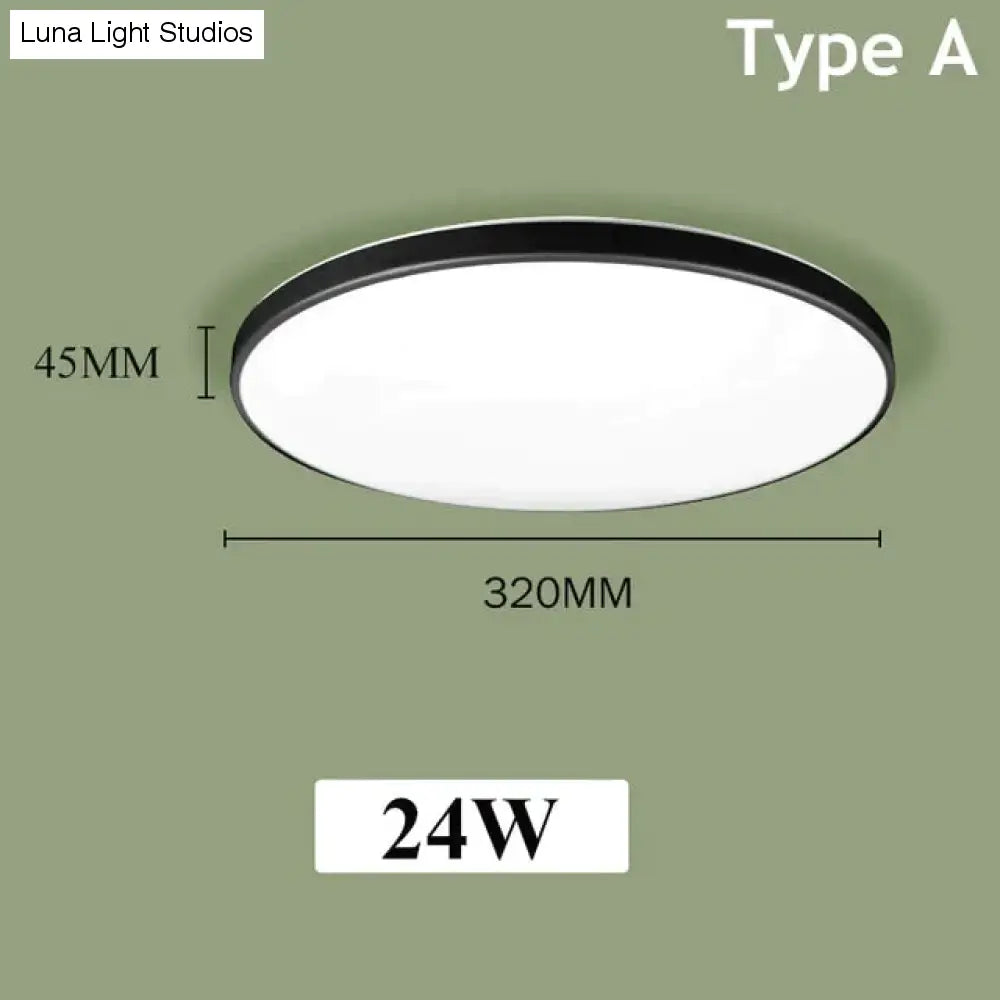 Plafoniere a led Moderne lampade da soffitto a LED Lampade a pannello tondo 12W 24W per soggiorno cucina