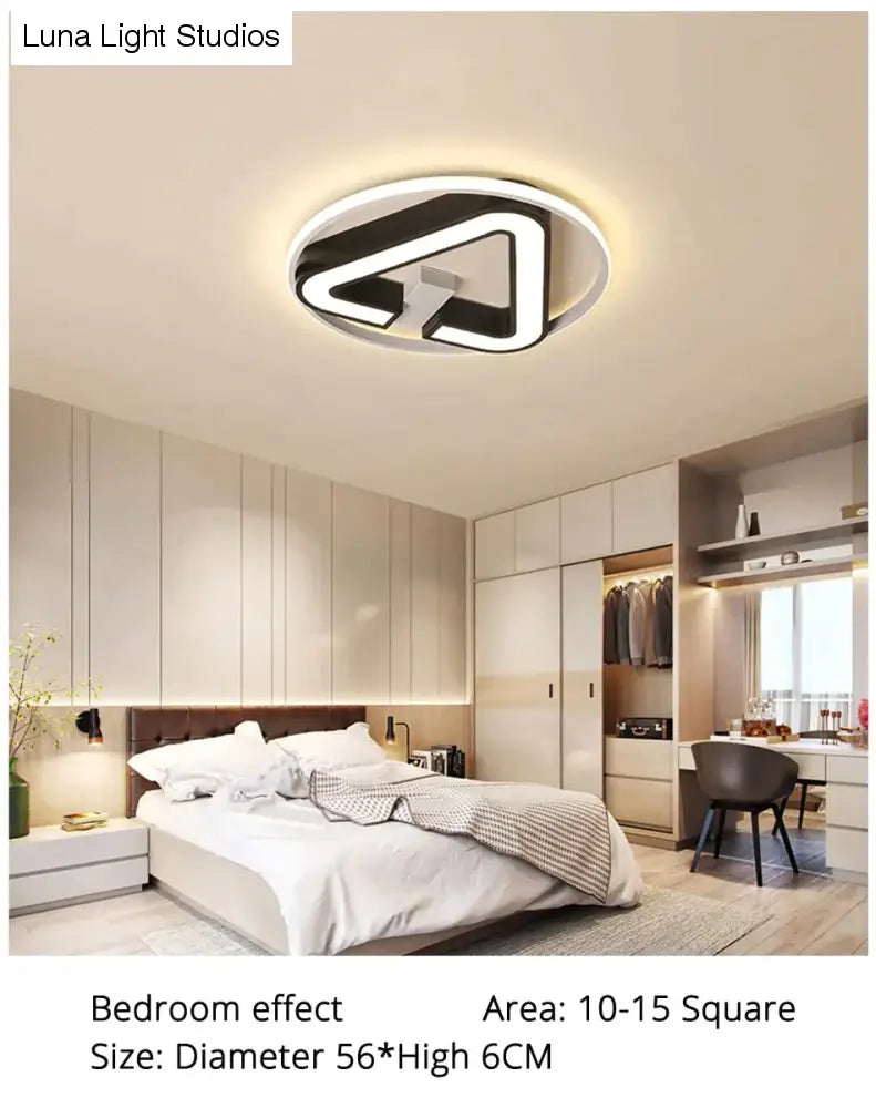 Moderne LED Dreieck Deckenleuchten Für Wohnzimmer Schlafzimmer Innenbeleuchtung Deckenleuchte Leuchte Fernbedienung Dimmen
