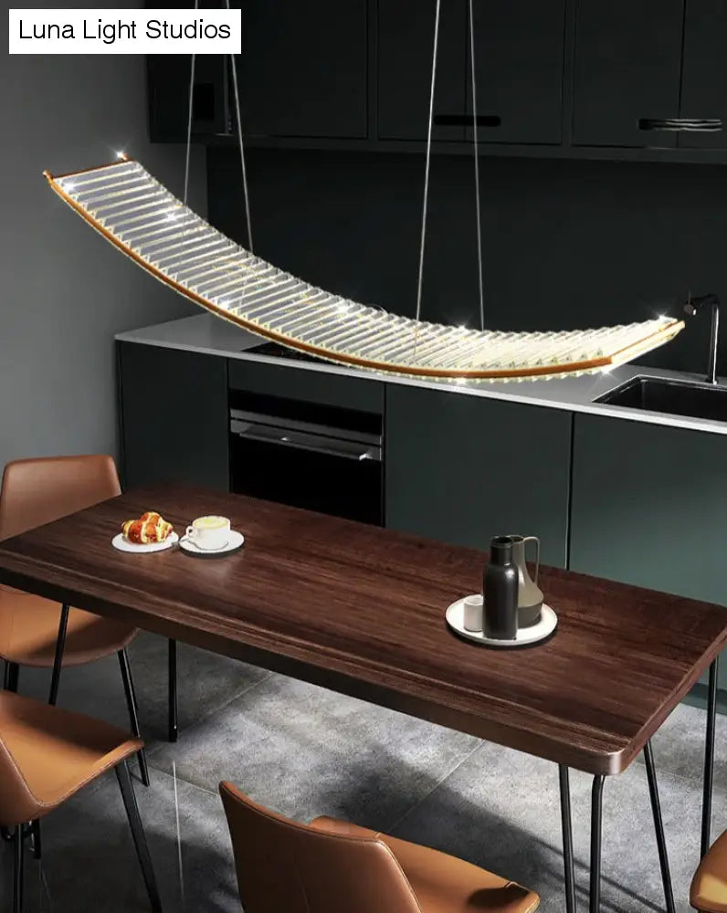 Shopia - Lustre à suspension en cristal de luxe - Conception d'éclairage moderne