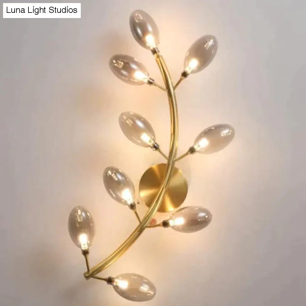 Scandinavische woonkamer creatieve luxe nachtkastje koperen wandlamp