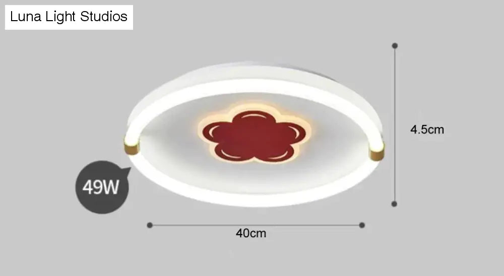 Preciosa lámpara de techo LED creativa para habitación de flores