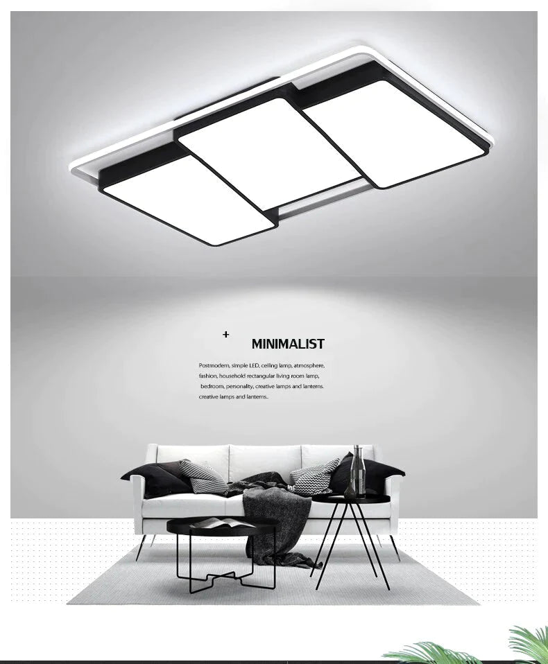 Moderne Deckenleuchten mit Fernbedienung, dimmbar, LED-Deckenleuchte für Esszimmer, Wohnzimmer, Schlafzimmer, Küche, Heimdekoration