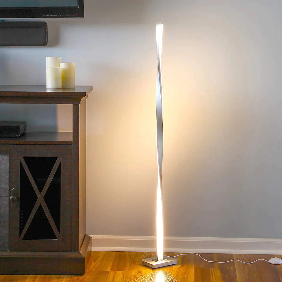 Moderne LED-vloerlamp voor woonkamers Moderne staande paallamp voor studeerkamers Kantoren Helder dimbaar vloerlicht