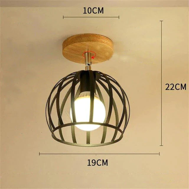 Plafonnier nordique en fer forgé, design moderne et minimaliste, luminaire décoratif de plafond, idéal pour un bureau, une chambre à coucher ou une chambre à coucher, créatif