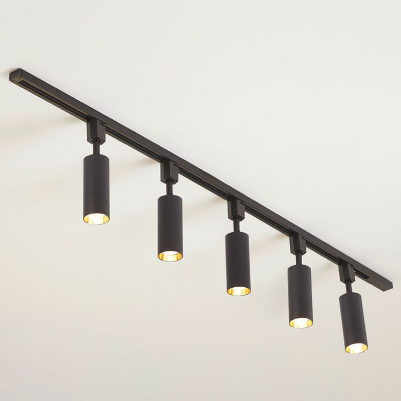 Buisvormige LED-raillamp in Scandinavische stijl - Moderne metalen woonkamerspot