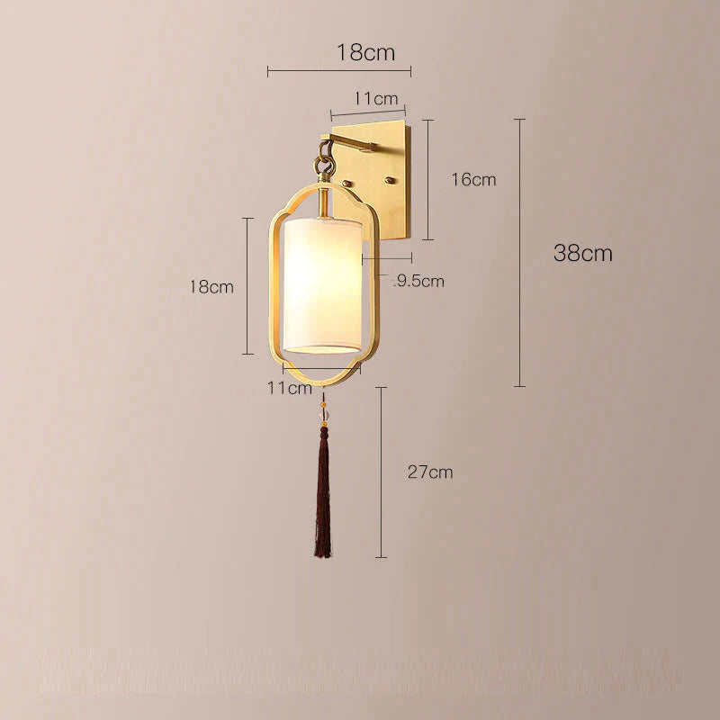 Creatieve wandlamp slaapkamer bedlampje achtergrond koperen wandlamp