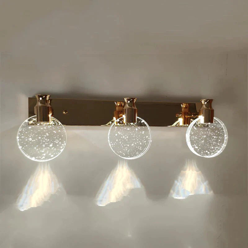 Eenvoudige kristallen LED-wandlamp voor badkamerslaapkamer