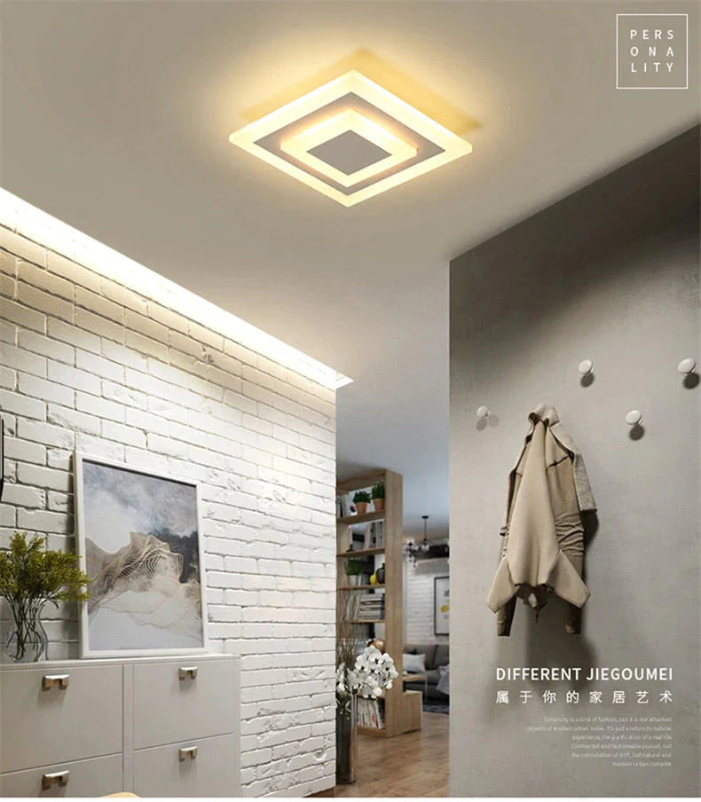 LED-plafondverlichting Lampara Techo Dormitorio Dimbaar Opbouwmontage Inbouw Voor Keuken Gang Badkamer Studie Modern plafon led