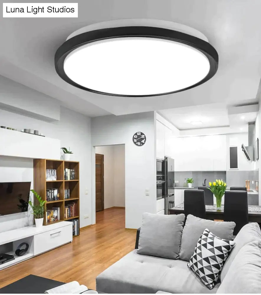 Plafoniere a led Moderne lampade da soffitto a LED Lampade a pannello tondo 12W 24W per soggiorno cucina