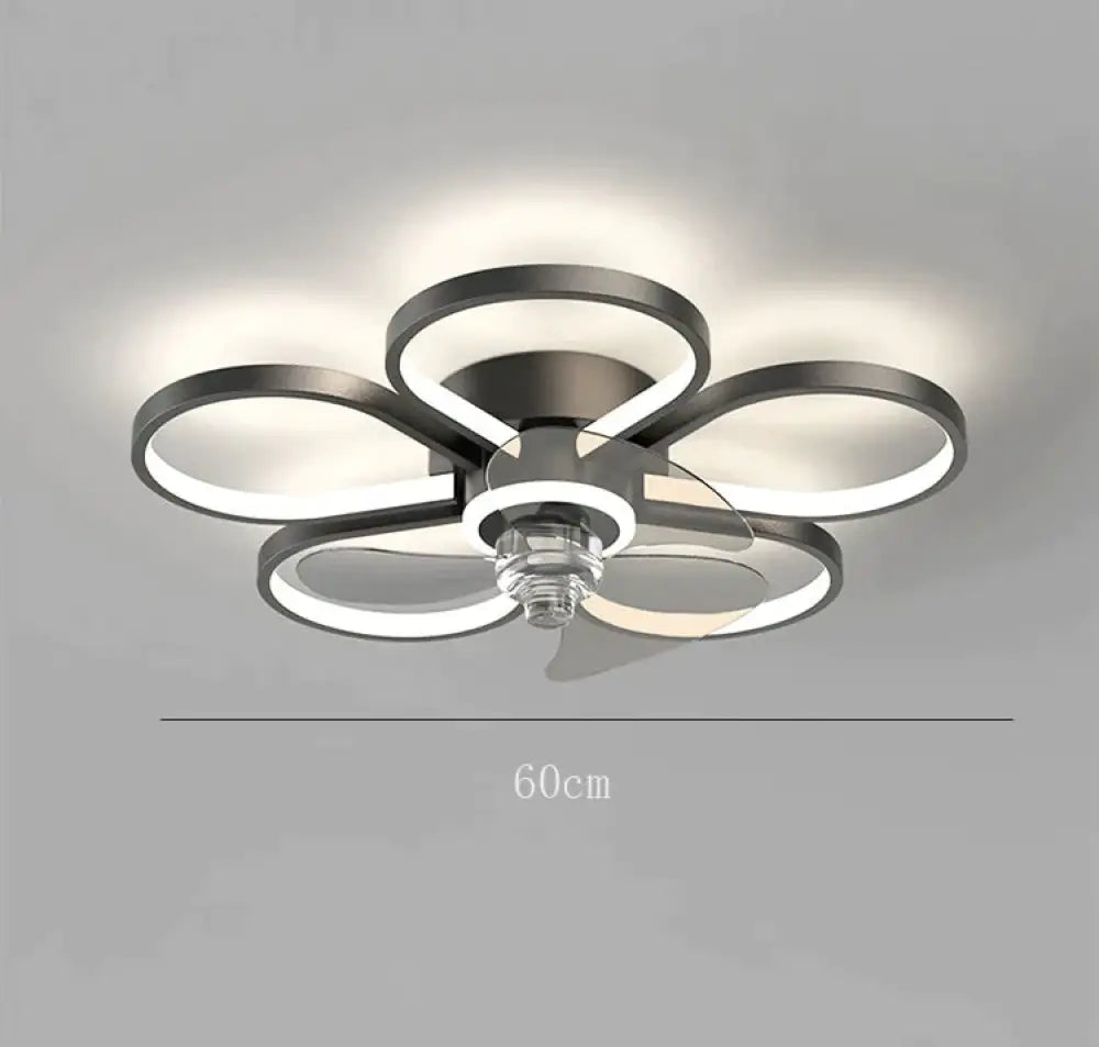 Luxury Ceiling Fan Lamp Bedroom Ultra-thin Quiet Restaurant Ceiling Lamp with Electric Fan