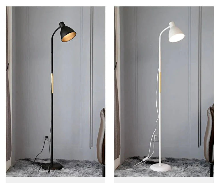 Lampada da terra semplice a LED per soggiorno Lampada da comodino per studio Lampada da terra per camera da letto