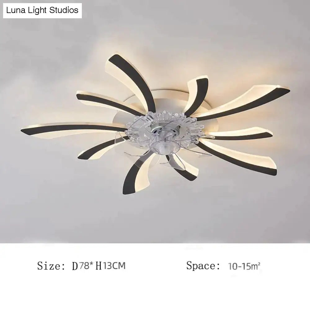 Modern minimalist dandelion fan ceiling lamp