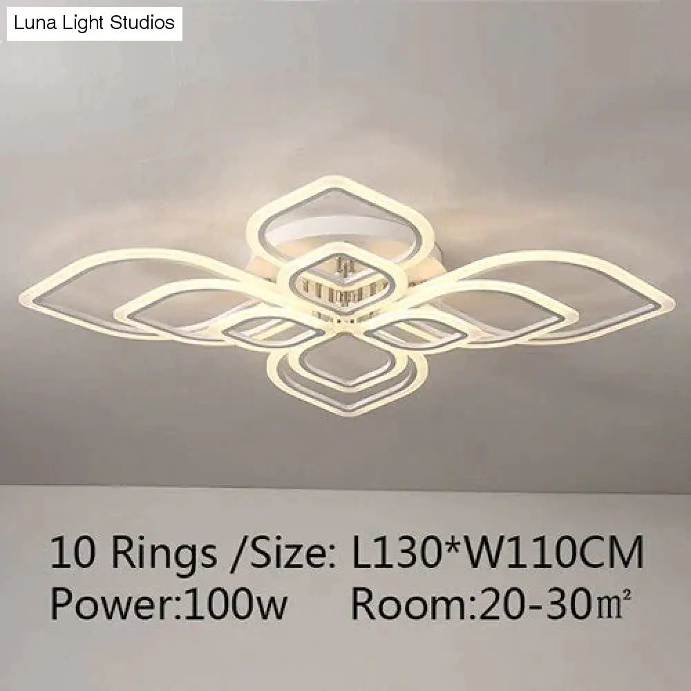 Moderne plafondverlichting LED-lamp voor woonkamer slaapkamer studeerkamer witte kleur opbouw plafondlamp deco