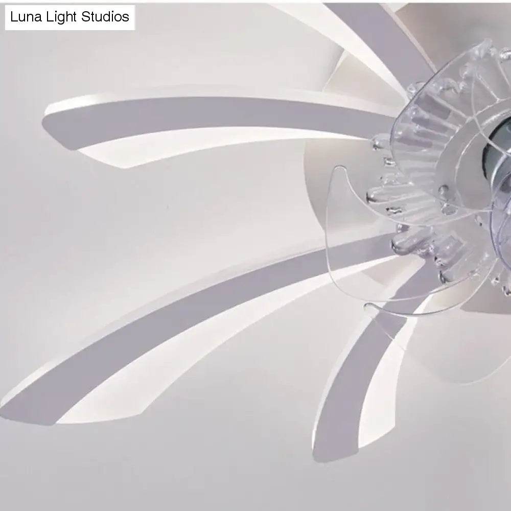 Modern minimalist dandelion fan ceiling lamp