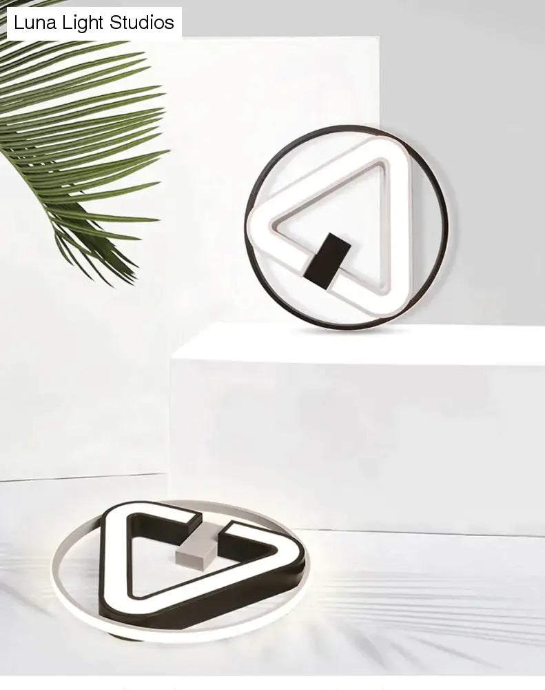 Moderne LED Dreieck Deckenleuchten Für Wohnzimmer Schlafzimmer Innenbeleuchtung Deckenleuchte Leuchte Fernbedienung Dimmen
