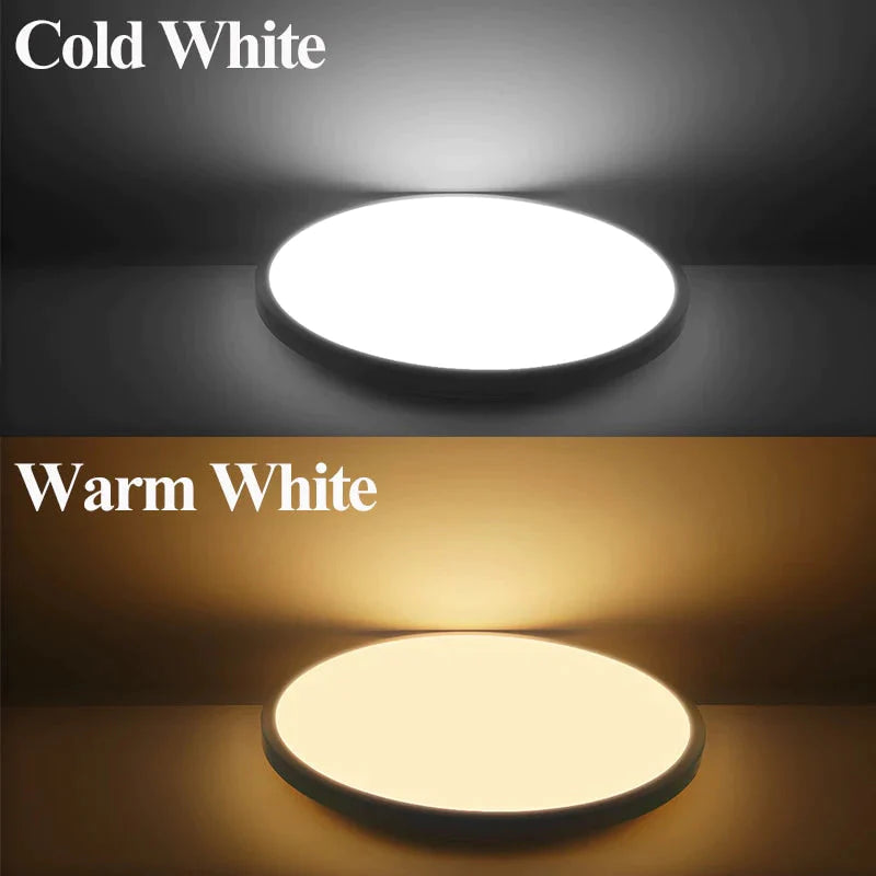 Luces de techo LED modernas, iluminación redonda de 16W, 15W, 20W, 30W, 50W, lámpara de techo Led para el hogar, dormitorio, baño y sala de estar