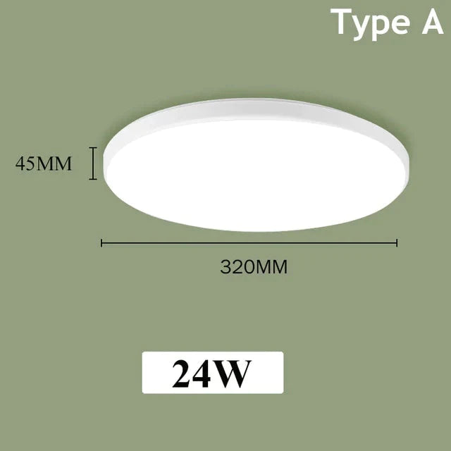 Plafoniere a led Moderne lampade da soffitto a LED Lampade a pannello tondo 12W 24W per soggiorno cucina