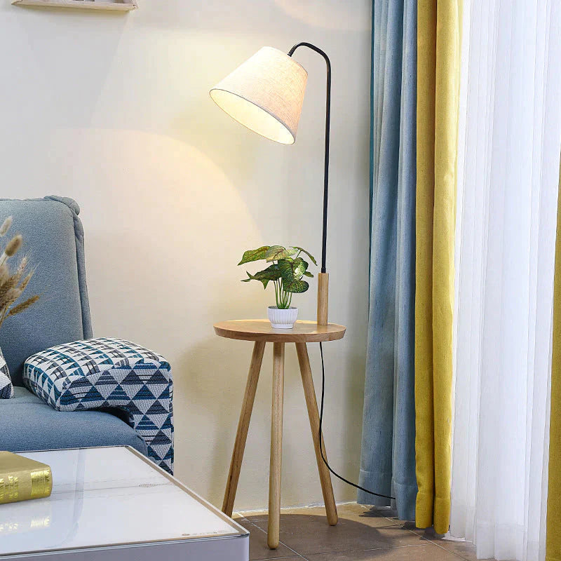 Log Vloerlamp Creatieve Woonkamer Bank Salontafel Studie Balkon Persoonlijkheid Kleine Tafelkleed Cover Verticale Tafellamp