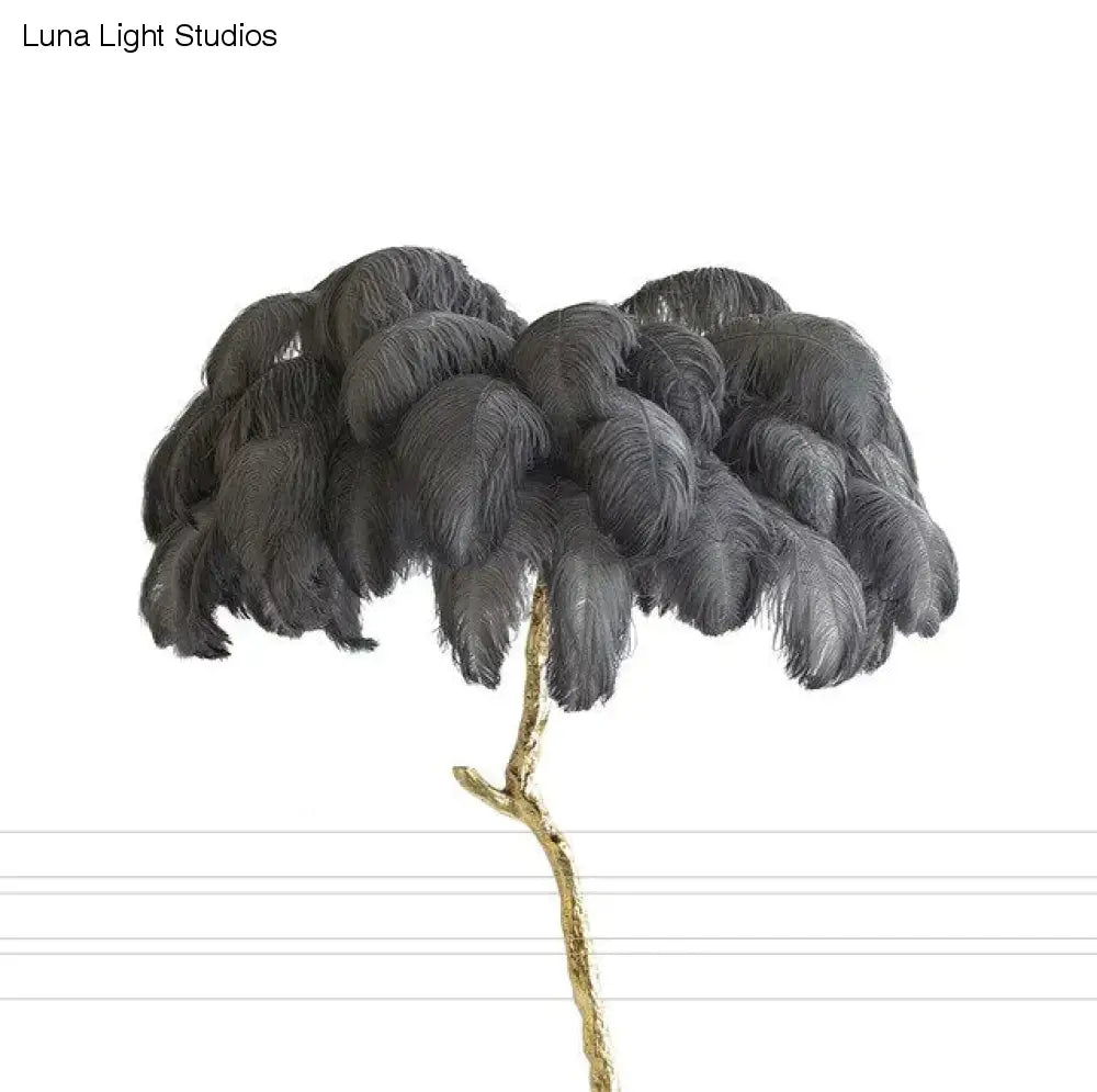 Moderne luxe verenvloerlamp Woonkamerdecoratie Vloerlamp Standlicht Decoratieve staande lamp Binnenslaapkamerverlichting