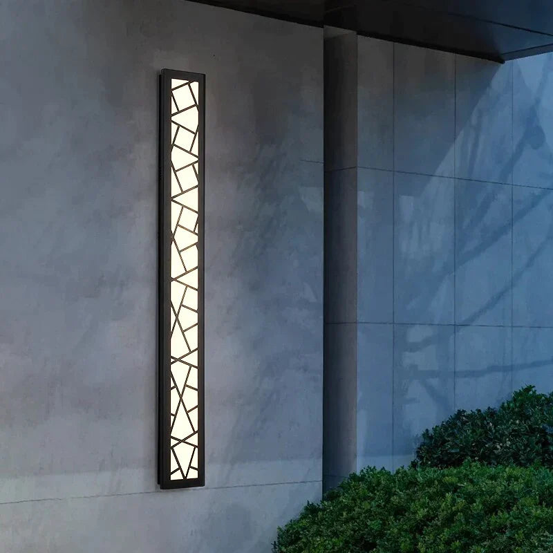 Lámpara de pared exterior impermeable, lámpara LED de pared alta, luz de aluminio IP65, aplique de luz para jardín, Villa, porche, 110V, 220V