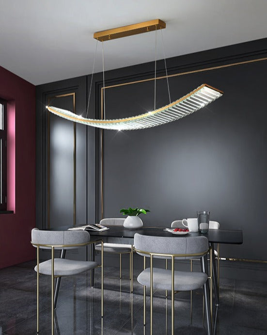 Shopia - Lustre à suspension en cristal de luxe - Conception d'éclairage moderne
