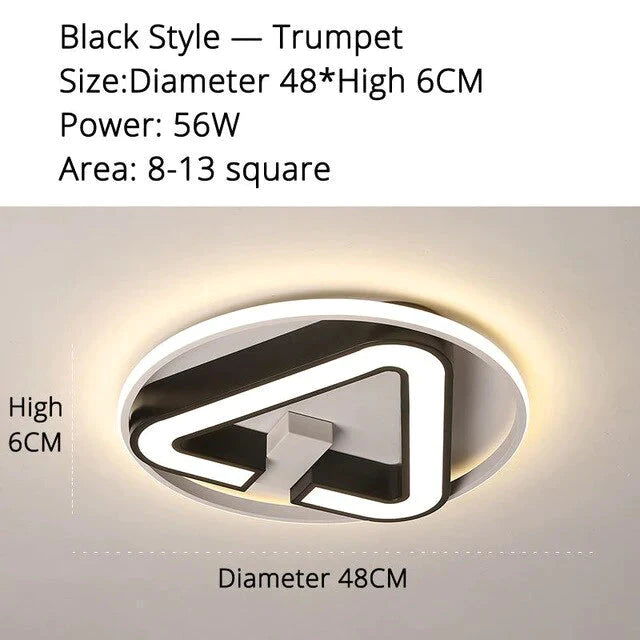 Moderne LED Dreieck Deckenleuchten Für Wohnzimmer Schlafzimmer Innenbeleuchtung Deckenleuchte Leuchte Fernbedienung Dimmen