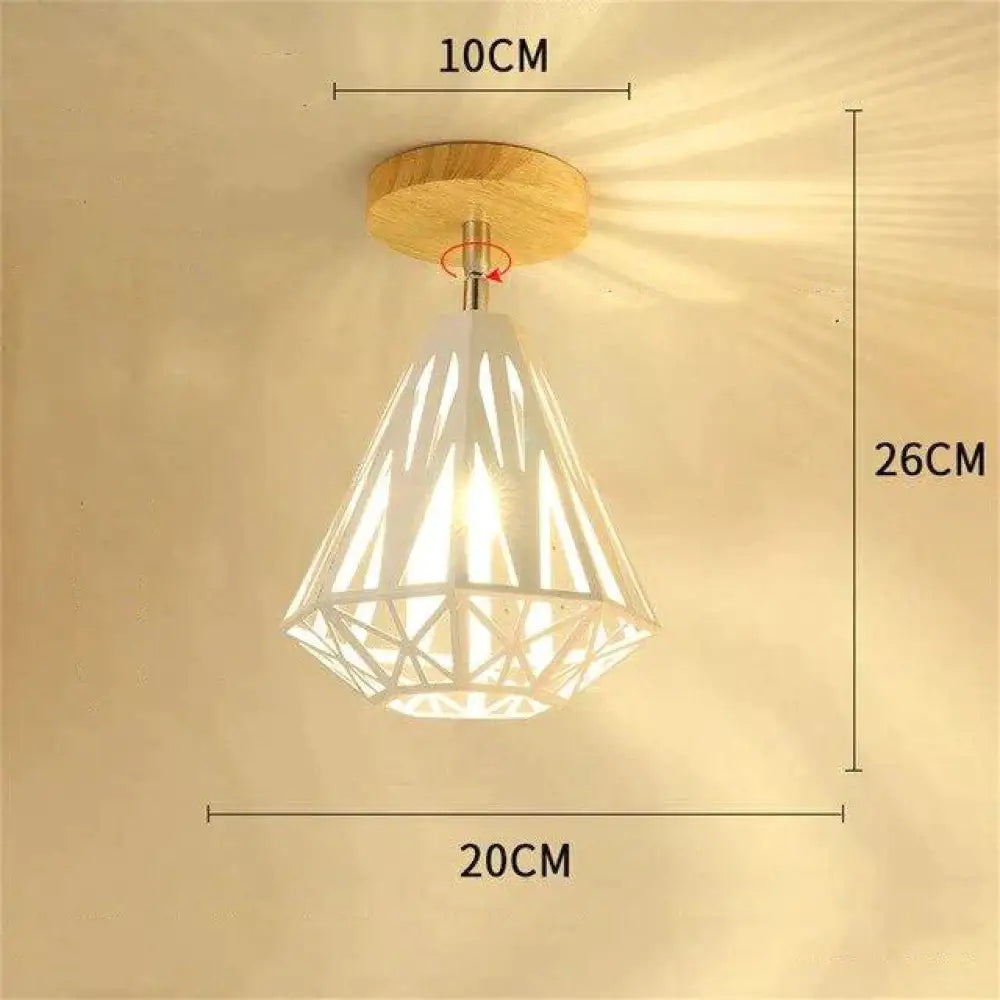 Plafonnier nordique en fer forgé, design moderne et minimaliste, luminaire décoratif de plafond, idéal pour un bureau, une chambre à coucher ou une chambre à coucher, créatif