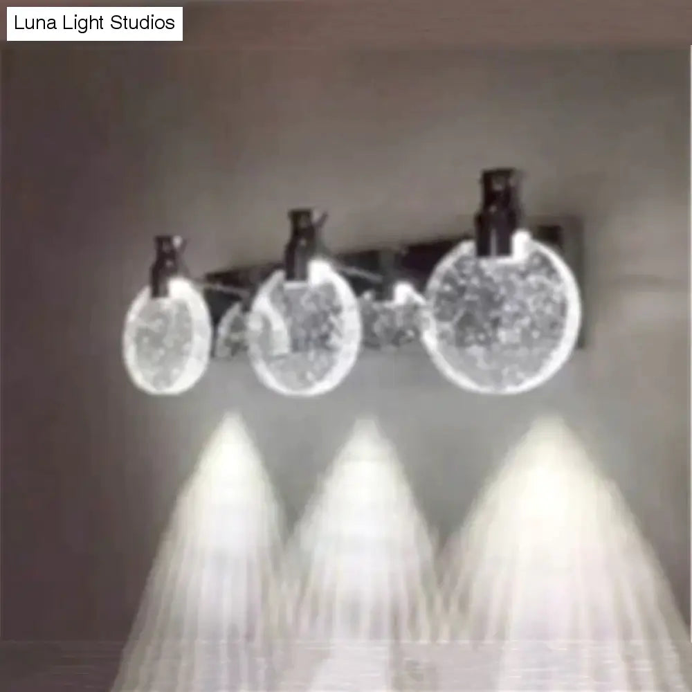 Eenvoudige kristallen LED-wandlamp voor badkamerslaapkamer