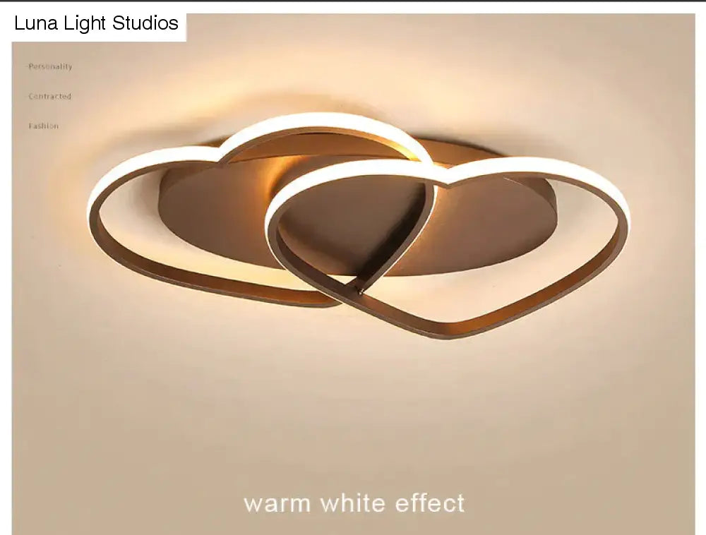 Led kroonluchter plafondlamp moderne verlichting plafondlamp hartvormig licht voor woonkamer kinderkamer restaurant badkamer