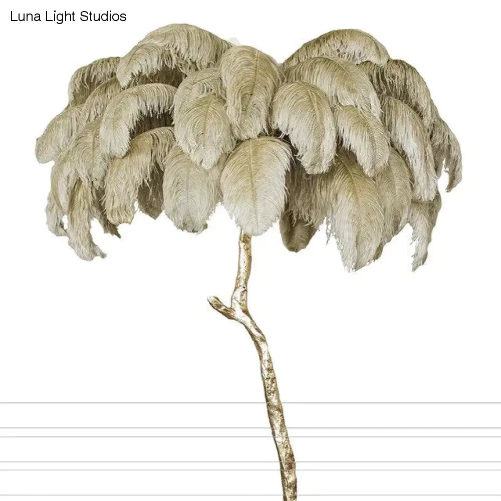 Moderne luxe verenvloerlamp Woonkamerdecoratie Vloerlamp Standlicht Decoratieve staande lamp Binnenslaapkamerverlichting