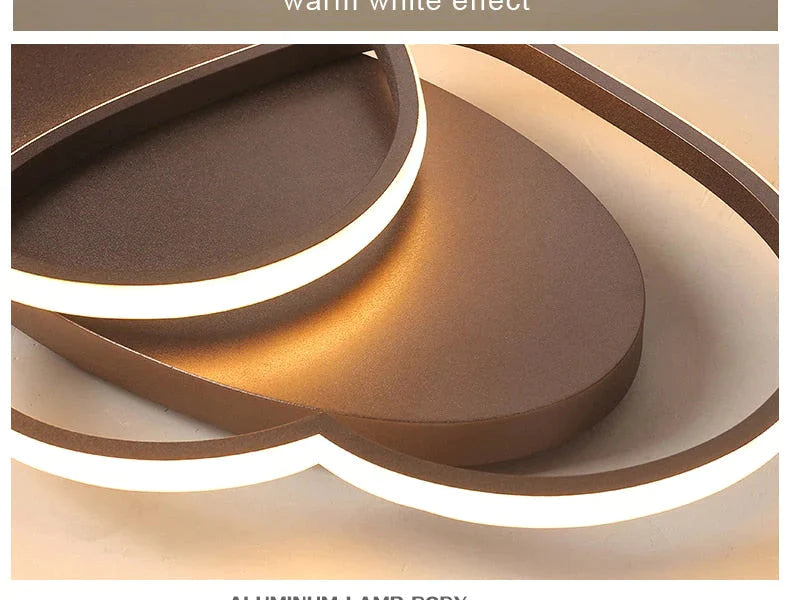 Led kroonluchter plafondlamp moderne verlichting plafondlamp hartvormig licht voor woonkamer kinderkamer restaurant badkamer
