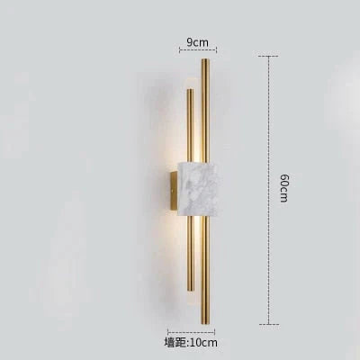 Moderne marmeren led-wandlamp voor woonkamer slaapkamer badkamer loft decor