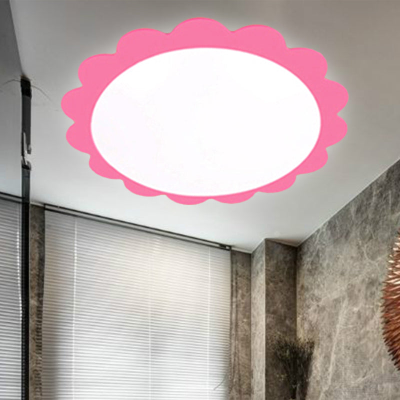 Modern Acrylic Ceiling Lamp for Study Rooms - Flower Design with Eye-Caring Light