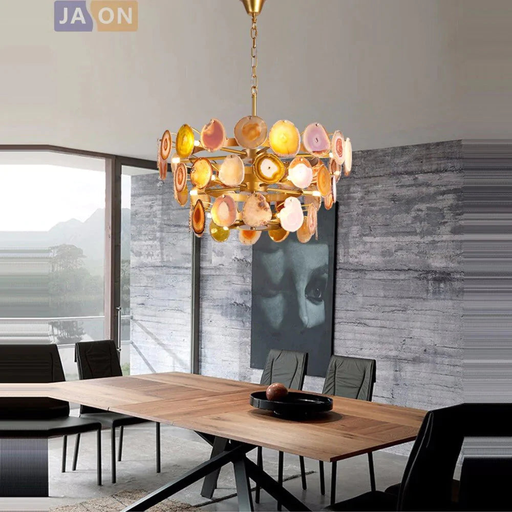 Led G9 Postmoderno Ferro Agata Designer Lampada a LED Luce a LED. Luci a sospensione. Lampada a sospensione. Lampada a sospensione per sala da pranzo Foyer Store
