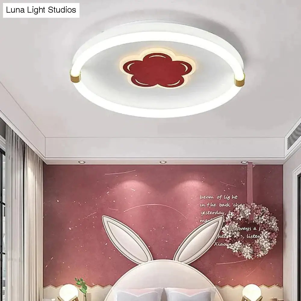 Preciosa lámpara de techo LED creativa para habitación de flores