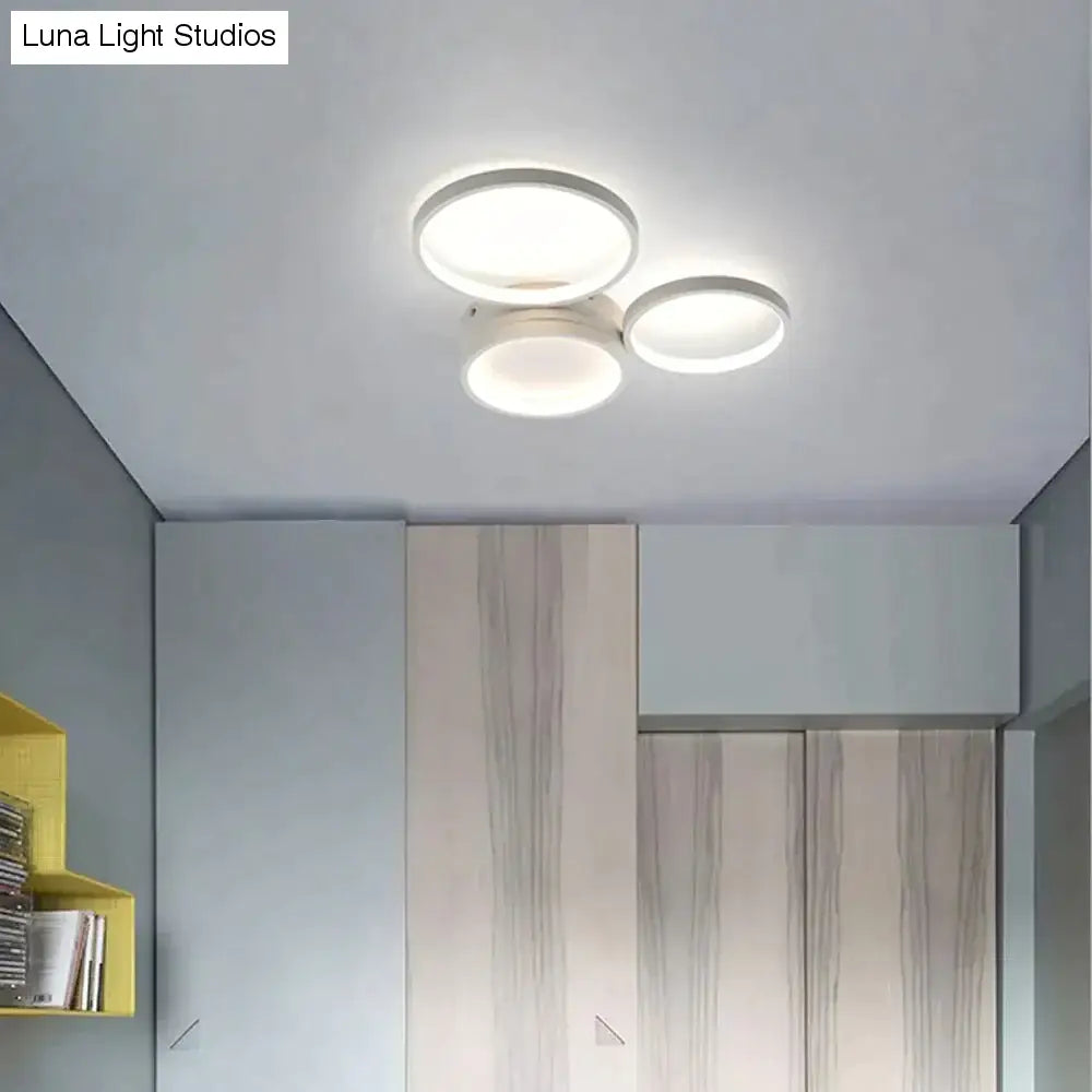 Plafonniers LED circulaires modernes chambre salle à manger plafonniers cuisine Plafondlamp montage en Surface télécommande lampara