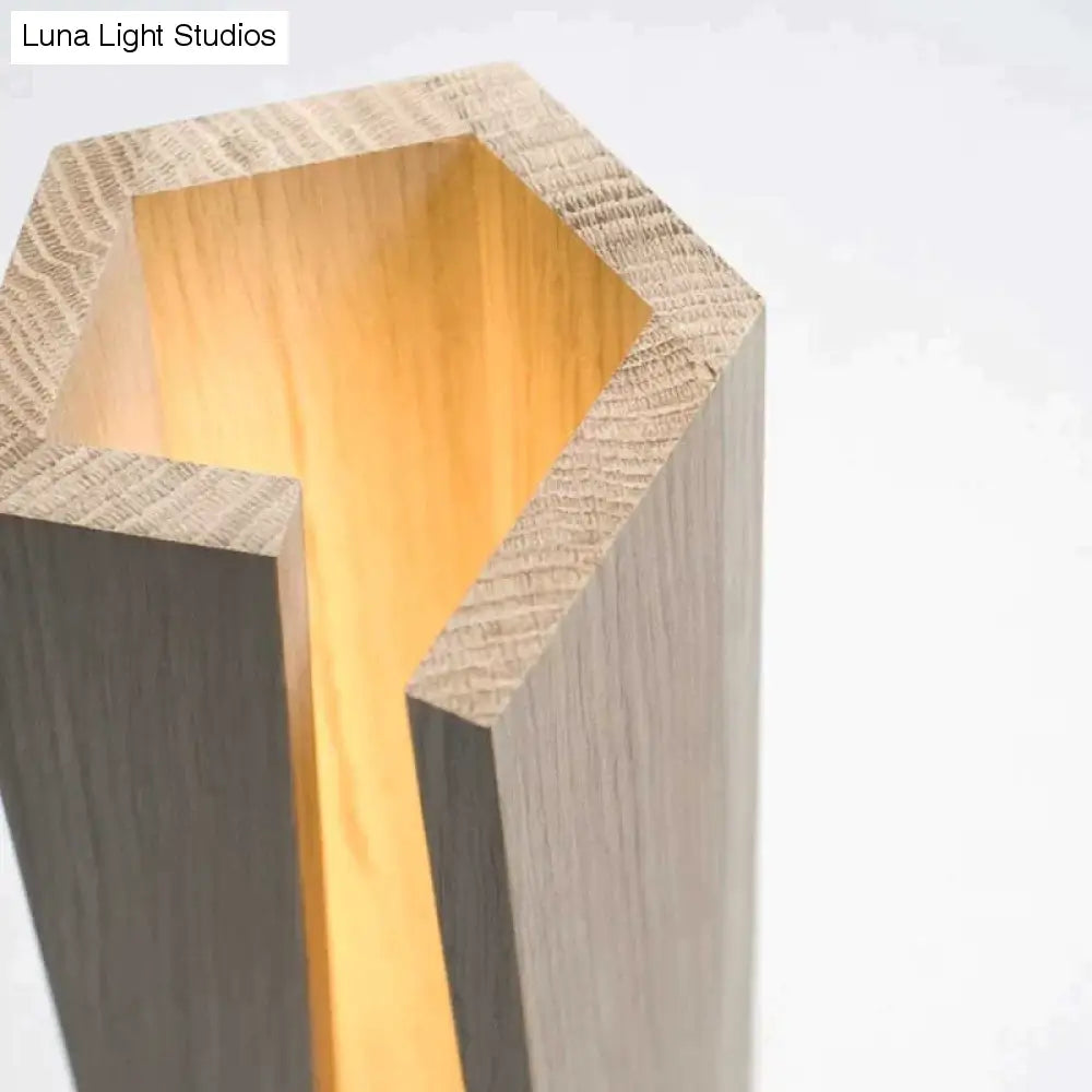 Lampadaires de décoration en bois massif de style japonais lampe sur pied led lampadaires nordiques MING