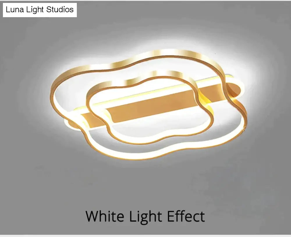 Zimmer Licht Blume Nordic Decke Lampe Einfache Moderne Gebürstet Gold Led Studie Zimmer Lampe Warme Romantische Schlafzimmer Lampen