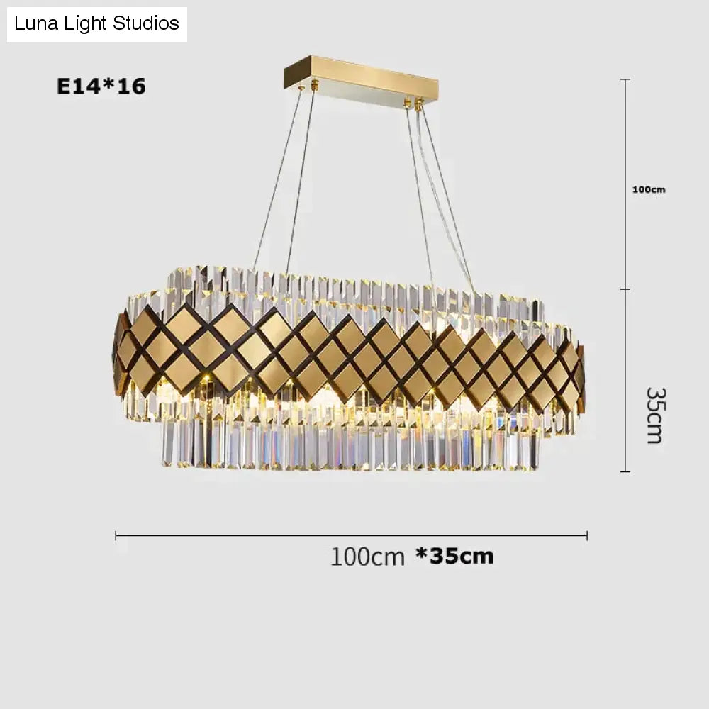 Neva - Designer Crystal LED Chandelier For Dinning Room Living room