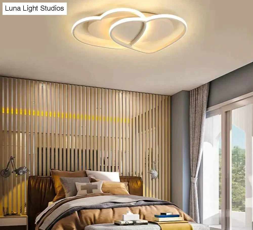 Led kroonluchter plafondlamp moderne verlichting plafondlamp hartvormig licht voor woonkamer kinderkamer restaurant badkamer