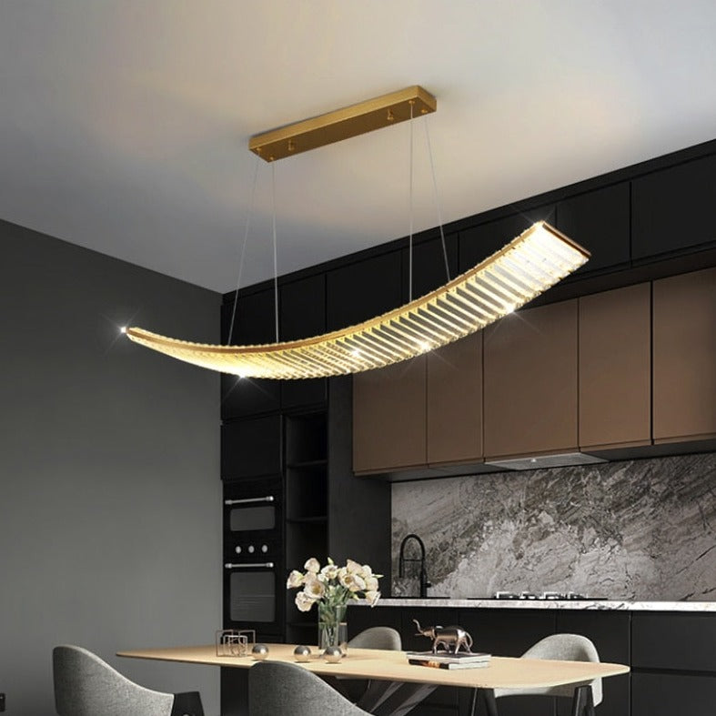 Shopia - Lustre à suspension en cristal de luxe - Conception d'éclairage moderne
