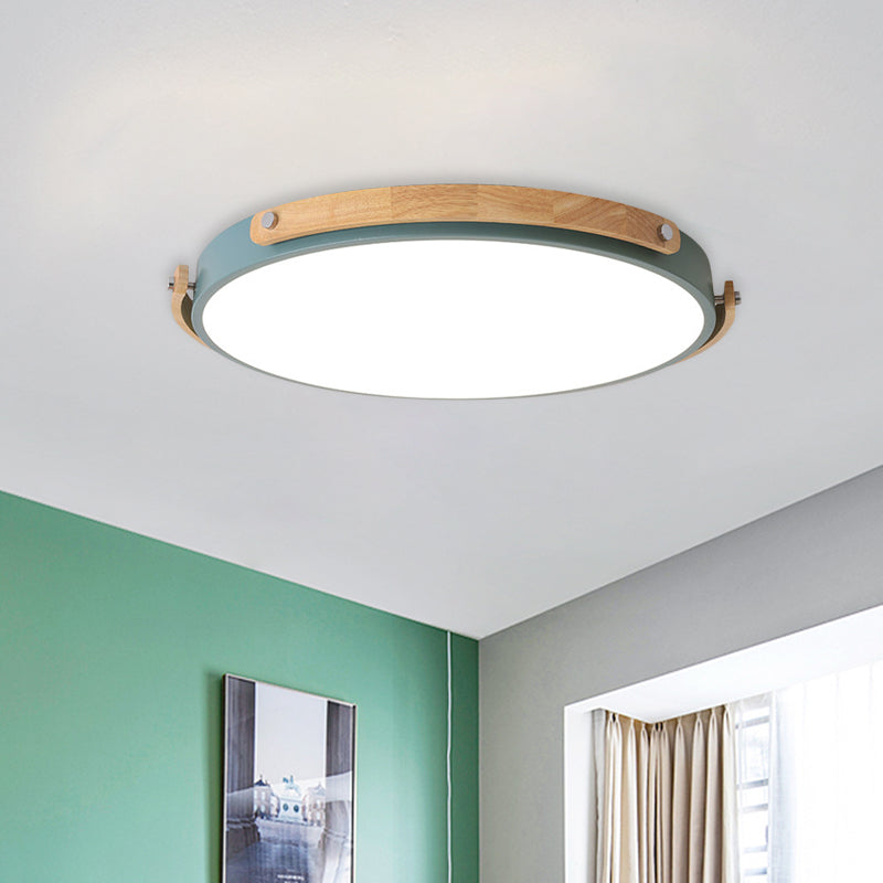 Plafoniera da incasso a LED circolare in acrilico stile Macaron - Elegante lampada da soffitto per la cameretta e i corridoi dei bambini