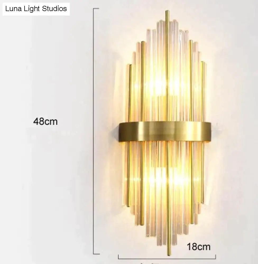 Modern Luxury Living Room Background Wall Lamp Bedroom Bedside Copper Wall Lamp
