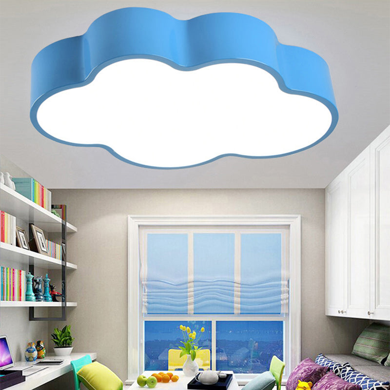 Lampa sufitowa LED Cartoon Cloud Design do przedszkola – akrylowa lampa do montażu podtynkowego