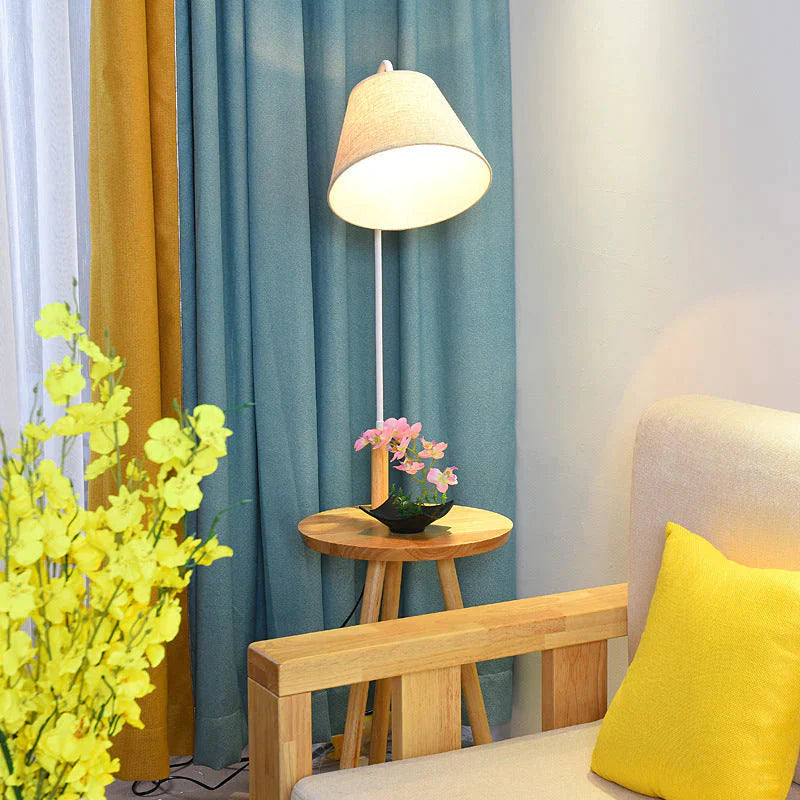 Log Vloerlamp Creatieve Woonkamer Bank Salontafel Studie Balkon Persoonlijkheid Kleine Tafelkleed Cover Verticale Tafellamp