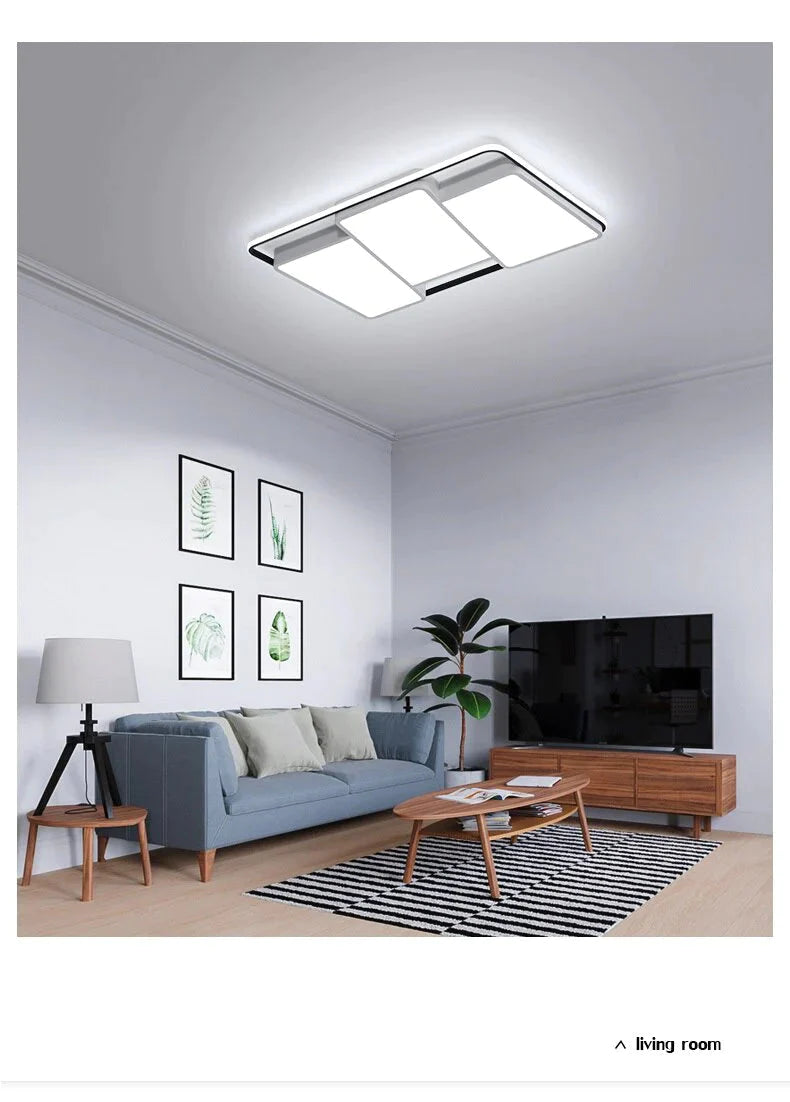 Moderne Deckenleuchten mit Fernbedienung, dimmbar, LED-Deckenleuchte für Esszimmer, Wohnzimmer, Schlafzimmer, Küche, Heimdekoration