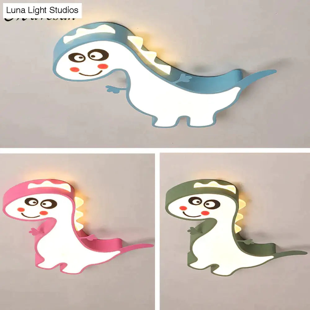 Nieuwe Dinasour Moderne Led Plafondverlichting Lamp Voor Kind Slaapkamer Studeerkamer Babykamer Afstandsbediening Cartoon Designer Lamparas