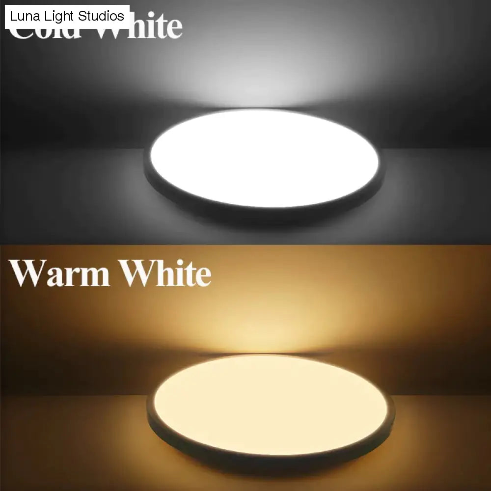 Luces de techo LED modernas, iluminación redonda de 16W, 15W, 20W, 30W, 50W, lámpara de techo Led para el hogar, dormitorio, baño y sala de estar