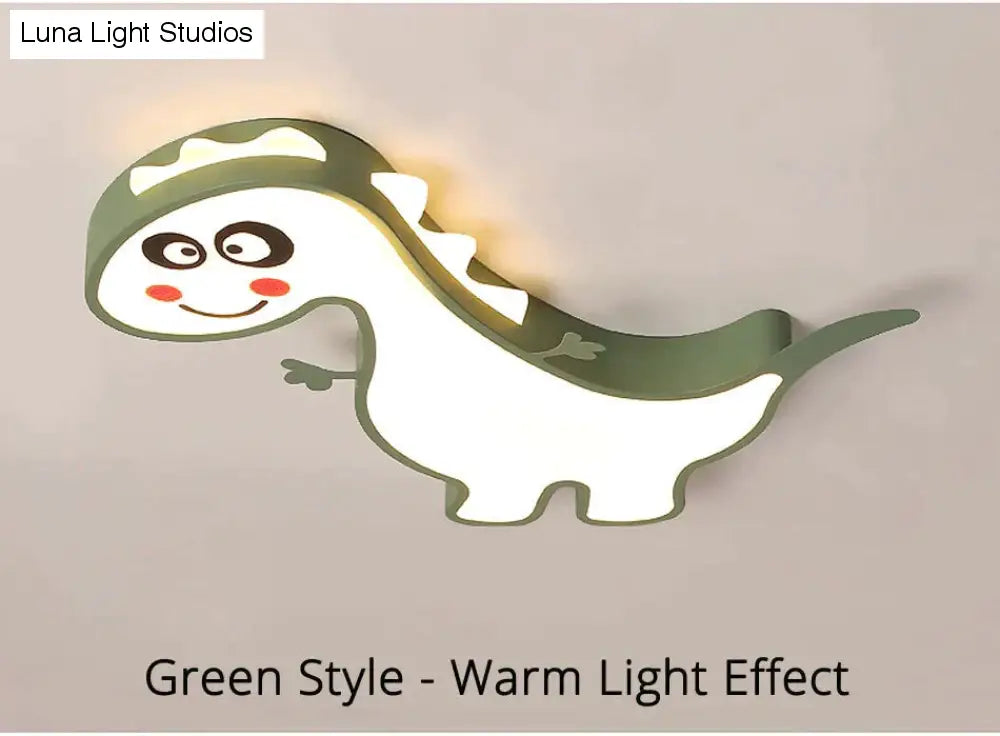 Nieuwe Dinasour Moderne Led Plafondverlichting Lamp Voor Kind Slaapkamer Studeerkamer Babykamer Afstandsbediening Cartoon Designer Lamparas