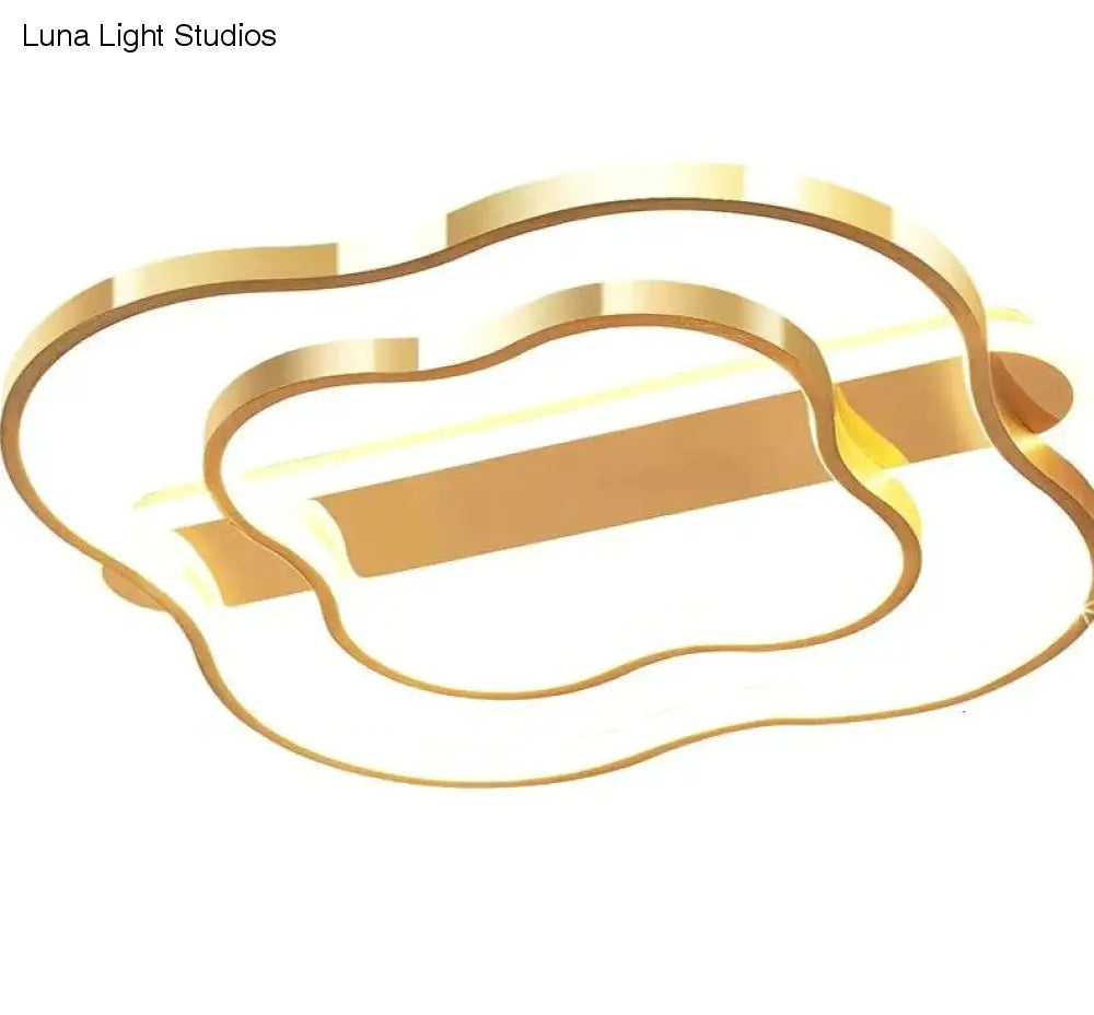 Zimmer Licht Blume Nordic Decke Lampe Einfache Moderne Gebürstet Gold Led Studie Zimmer Lampe Warme Romantische Schlafzimmer Lampen